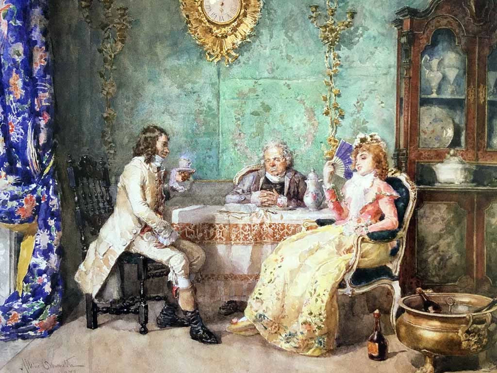 L'ora del tè , 1877